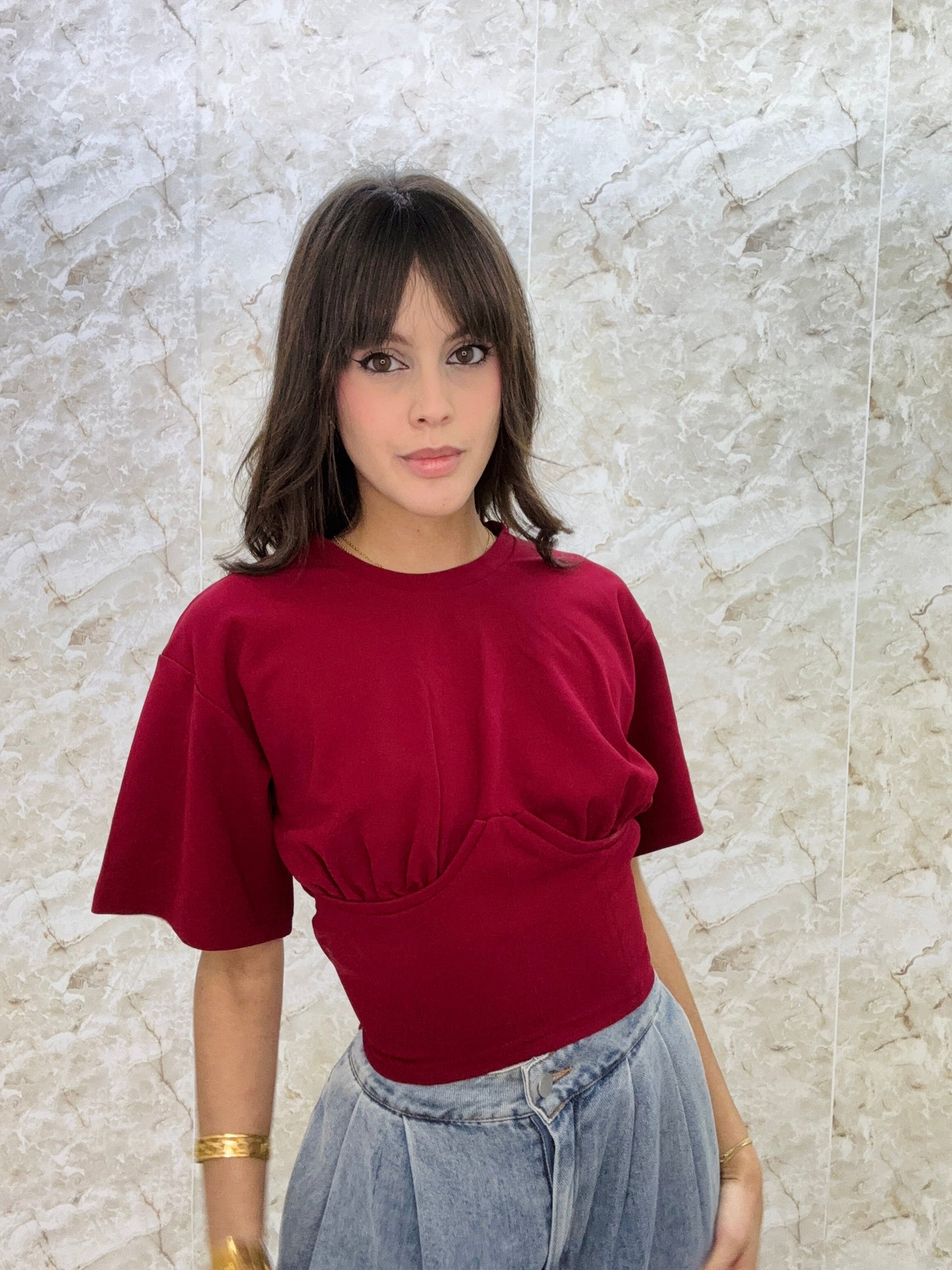 Burgundy Chic Shirt
