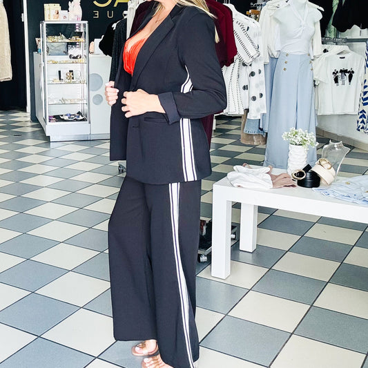 Stripes Black Pant