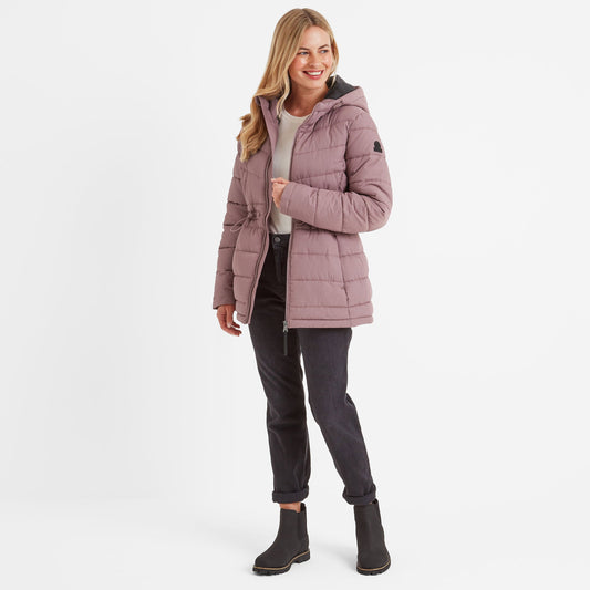 Anthorn Womens Padded Parka - Mauve
