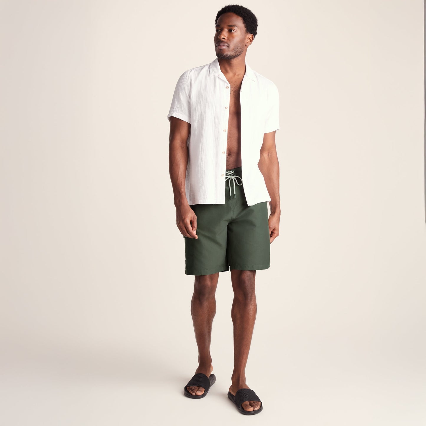 Aslan Mens Swimshorts - Forage Green