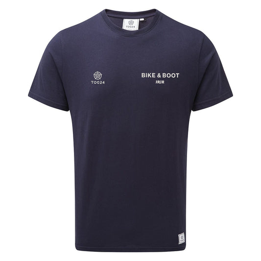 Bike & Boot Mens - Honley T-Shirt Navy