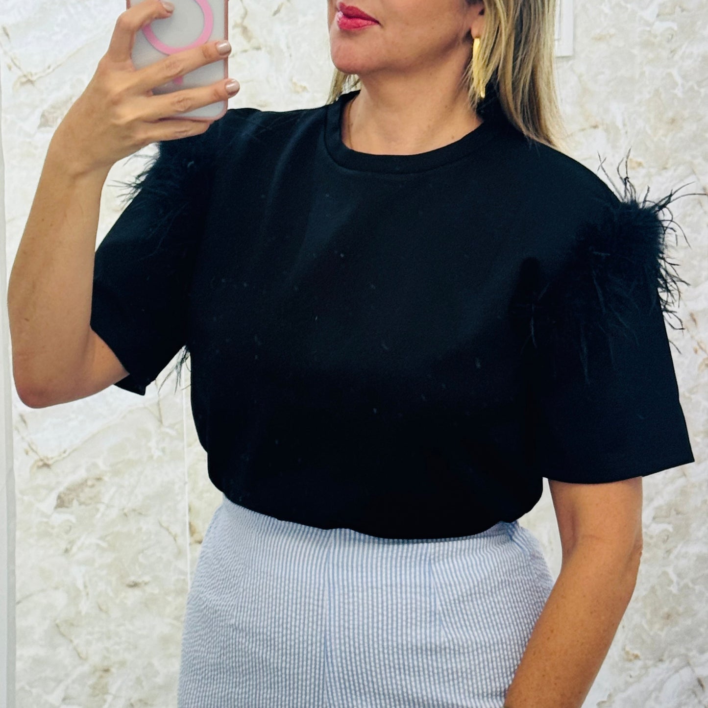 Black Feathers top