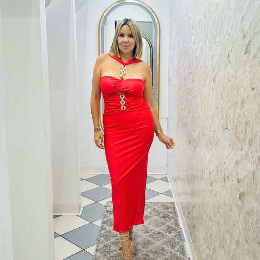 Chain Cutout Dress