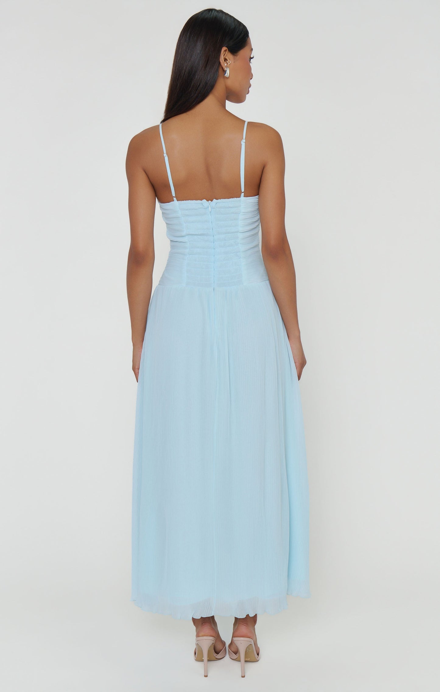 Camille Midi Dress ~ Ice Blue