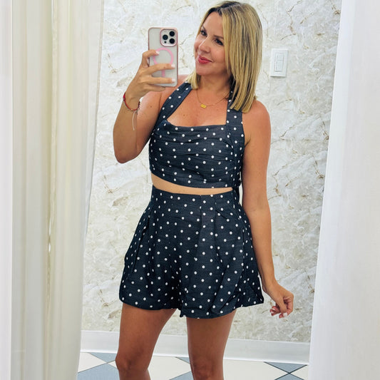 Polka Dots Jean Set