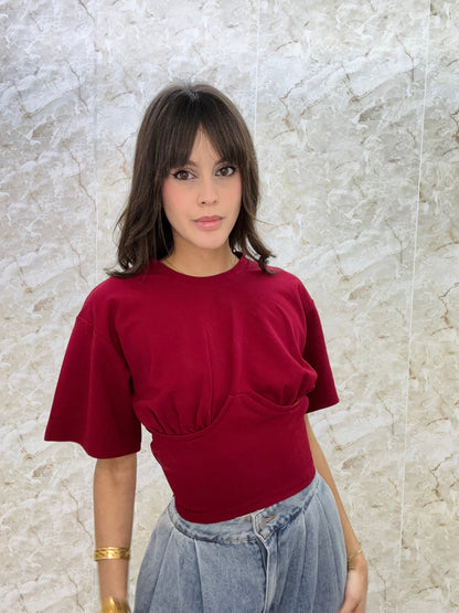 Burgundy Chic Shirt