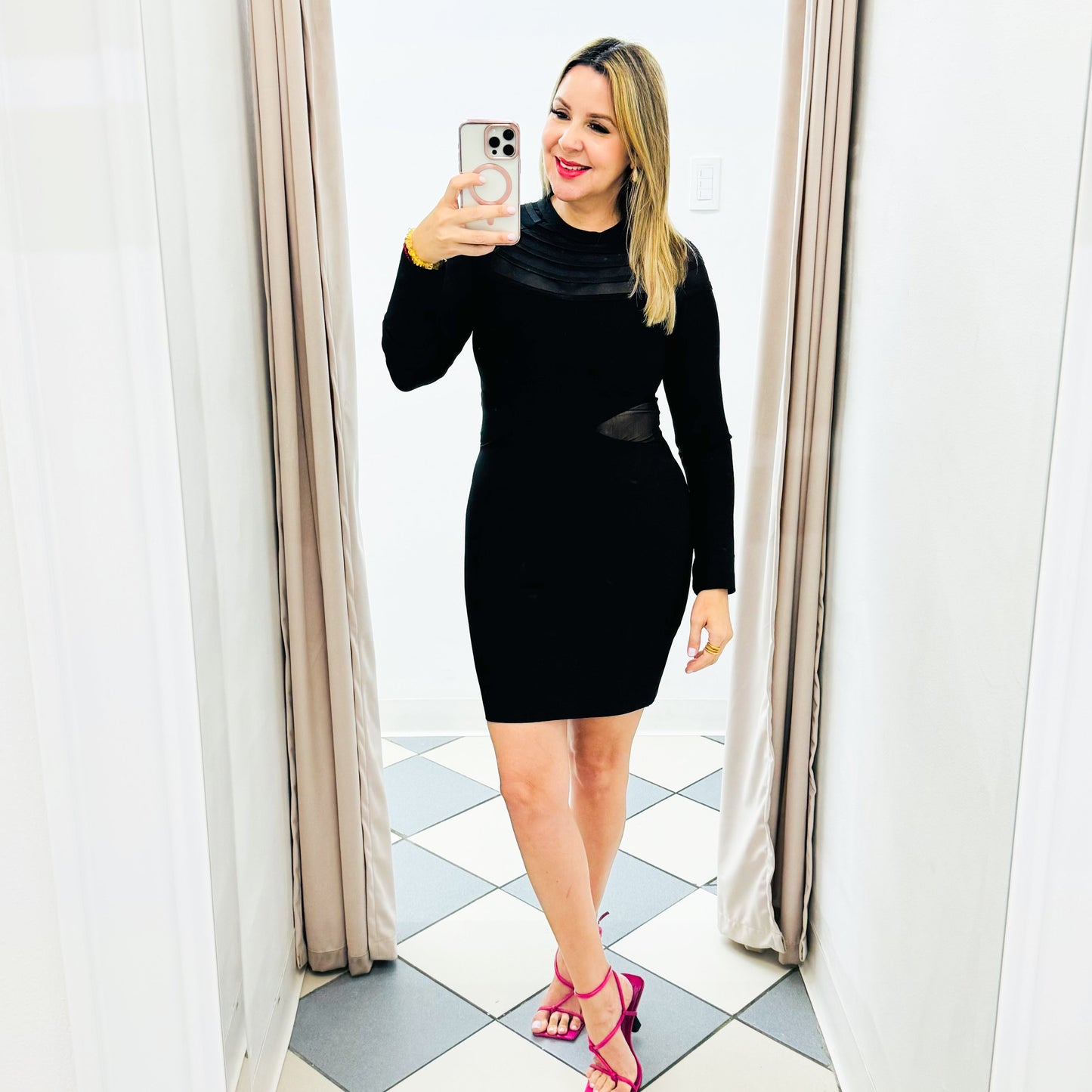 Black short dress