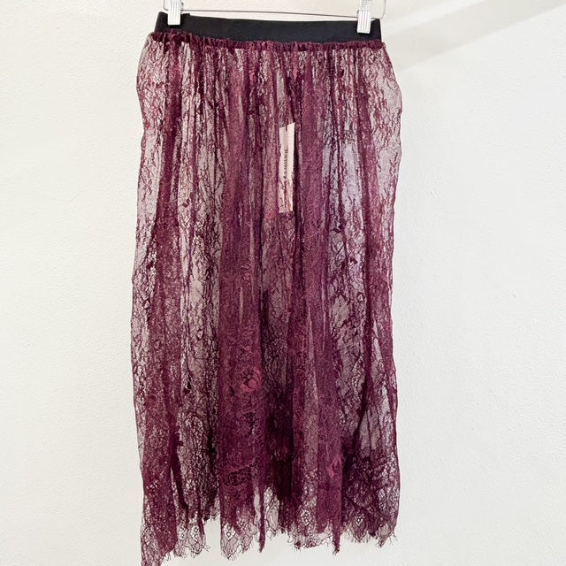 Burgundy Lace Top