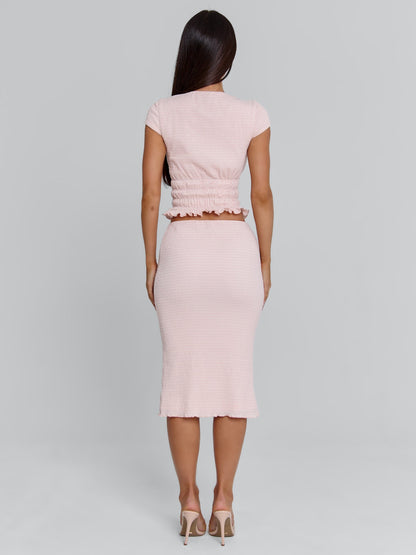 Junie Midi Skirt Baby Pink
