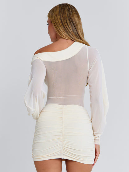 KILIE MINI DRESS BEIGE