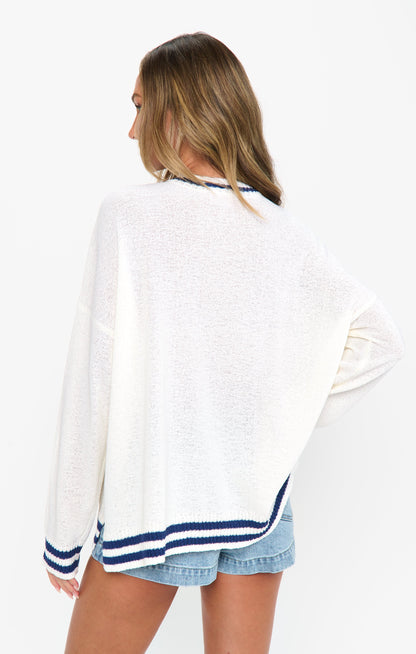 Settle In Sweater ~ La Mer Graphic Knit