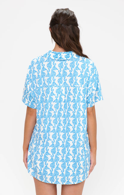 Sunday Morning PJ Set ~ Seahorse Jersey