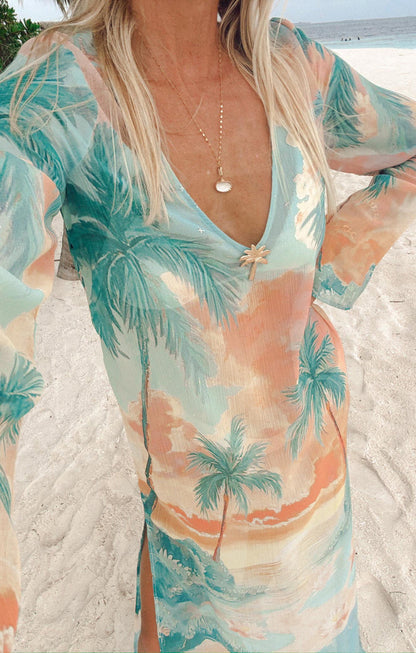 Staycation Coverup ~ Sunset Cove Chiffon