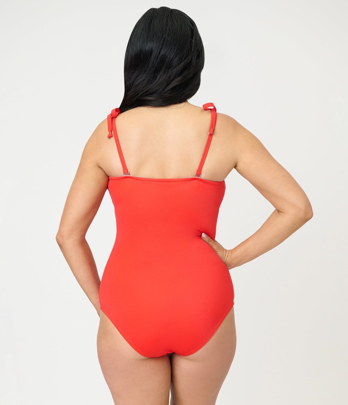 Disney Mickey & Friends Collection by Unique Vintage Red Minnie One Piece Swimsuit