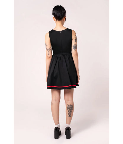 Hell Bunny Black Heart Cutout Lucie Mini Dress