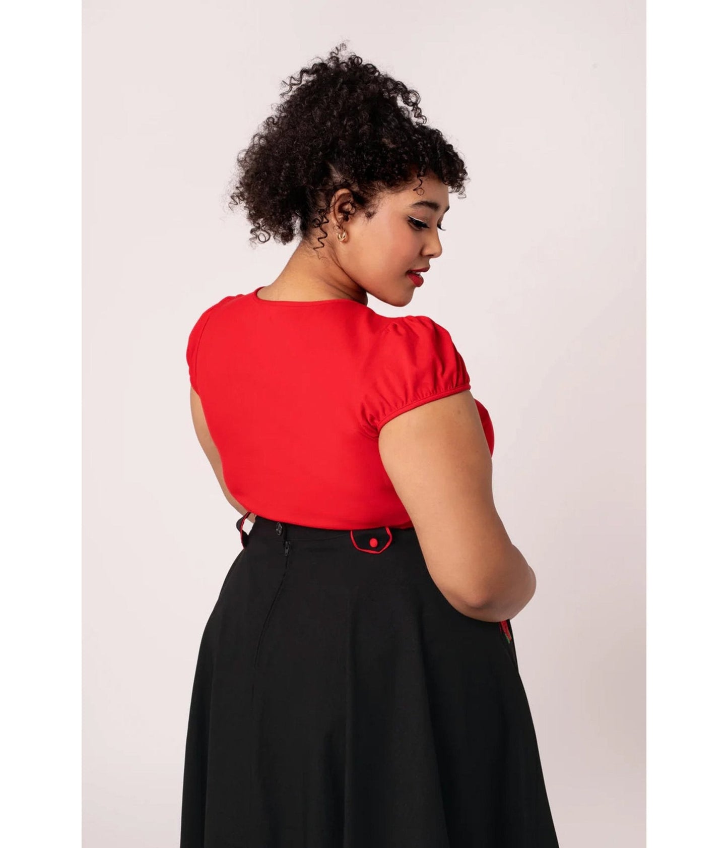Hell Bunny Red Priscilla Top
