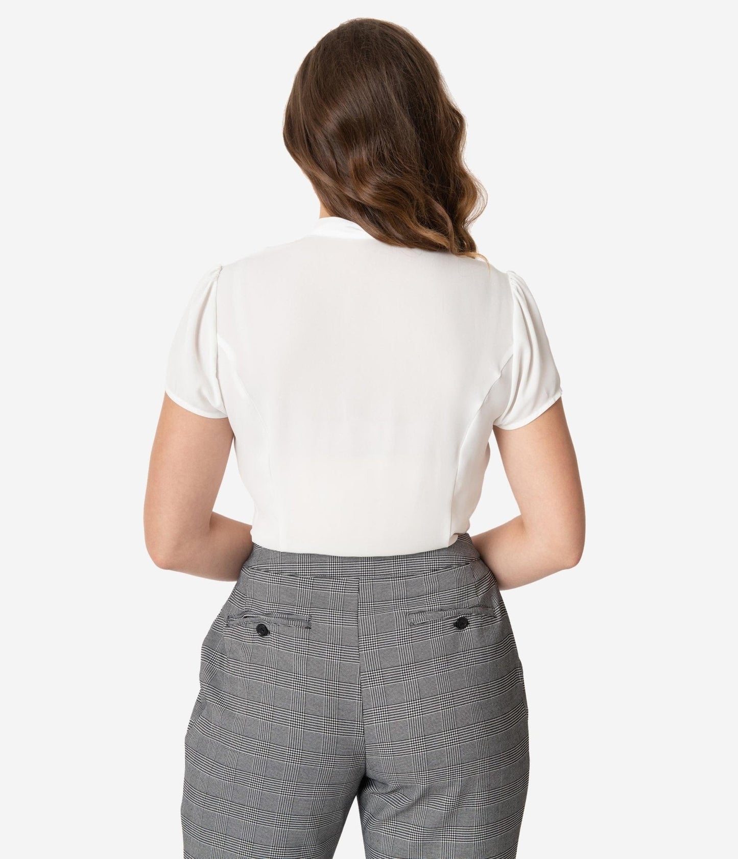 Unique Vintage 1940s White Elsie Blouse